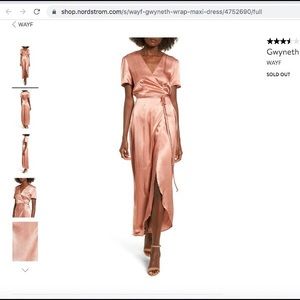 WAYF silky maxi dress
